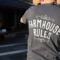 Adult Farmhouse Rules Rooster Tshirt