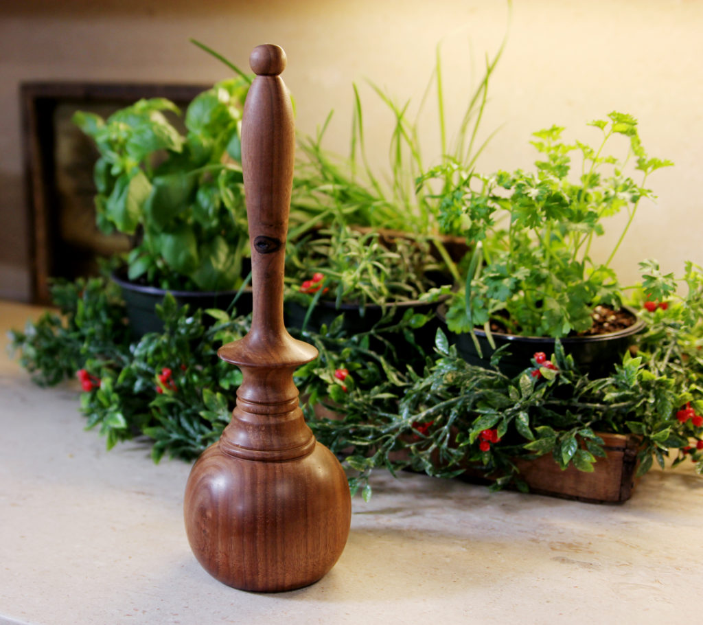 Wooden garlic masher hotsell